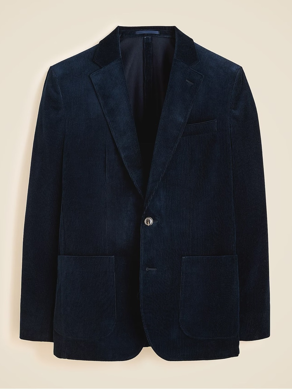 J. CREW Ludlow Slim-fit suit jacket in Italian navy corduroy Size 40 S CL278